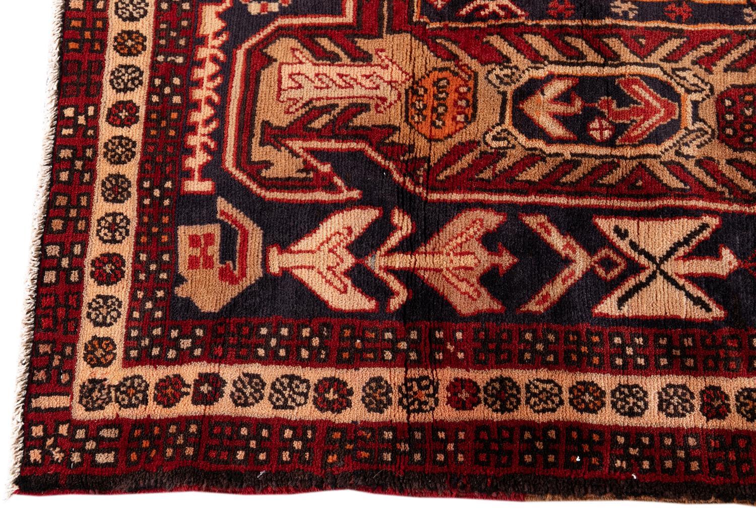 Asian Mid 20th century Vintage North West Persian Runner Rug For Sale