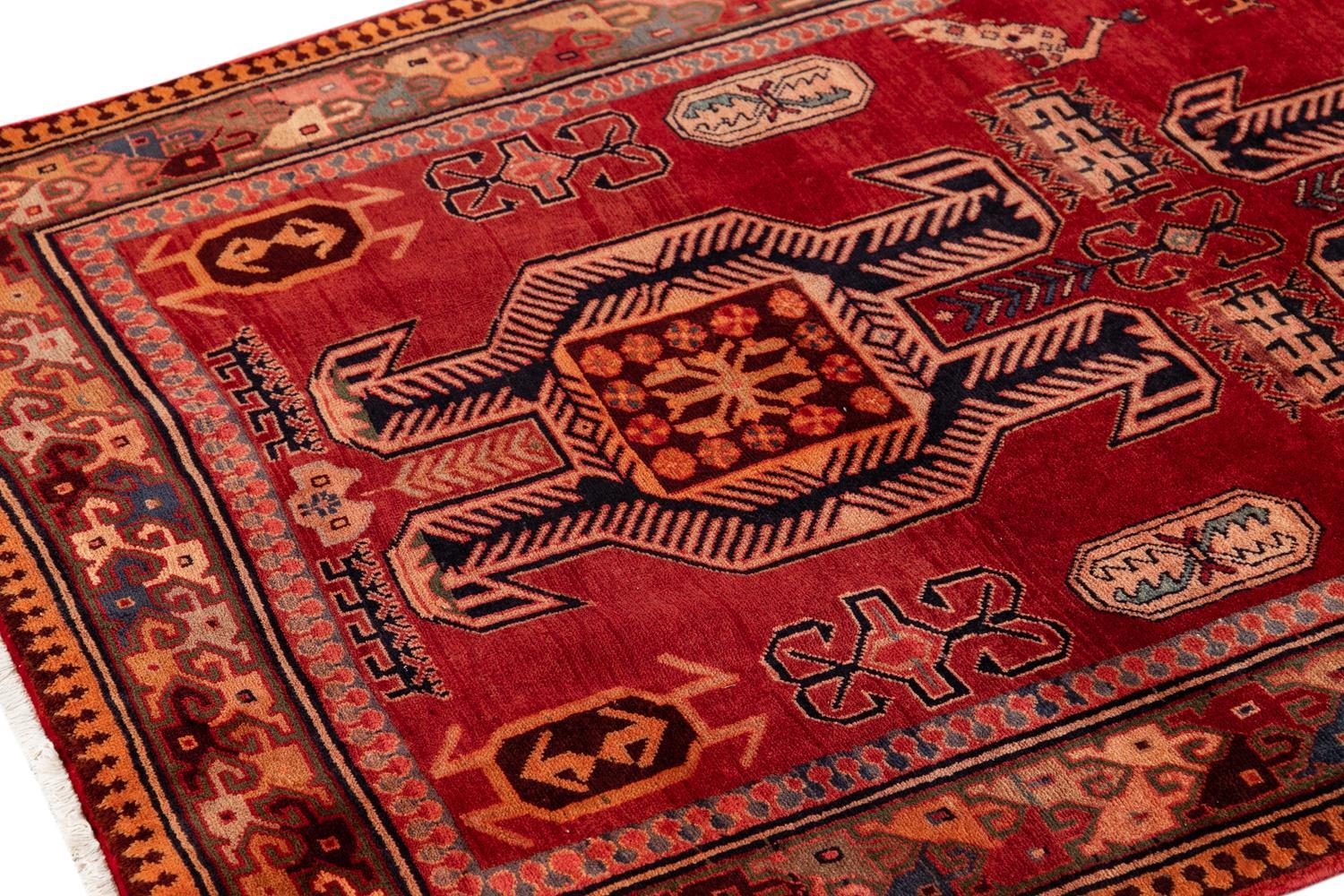 Alfombra Persa de Corredor del Noroeste Vintage de mediados del siglo XX Lana en venta