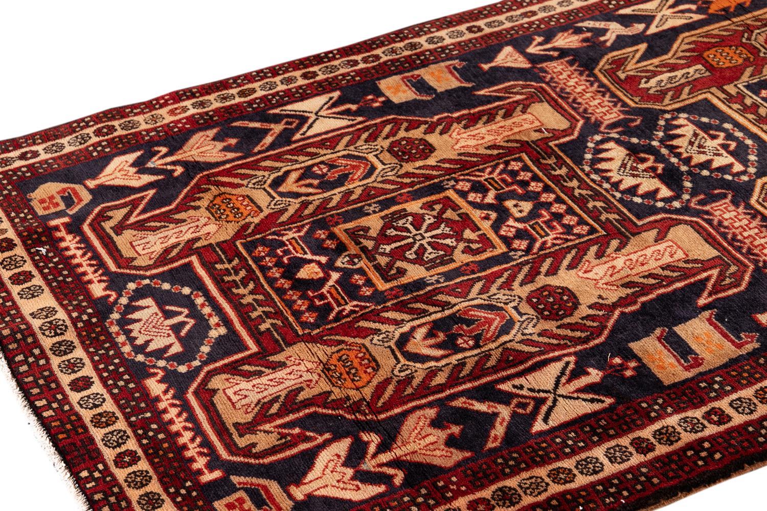 Mid-20th Century Mid 20th century Vintage North West Persian Runner Rug For Sale