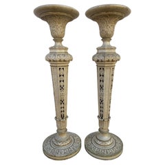 Pedestales de madera