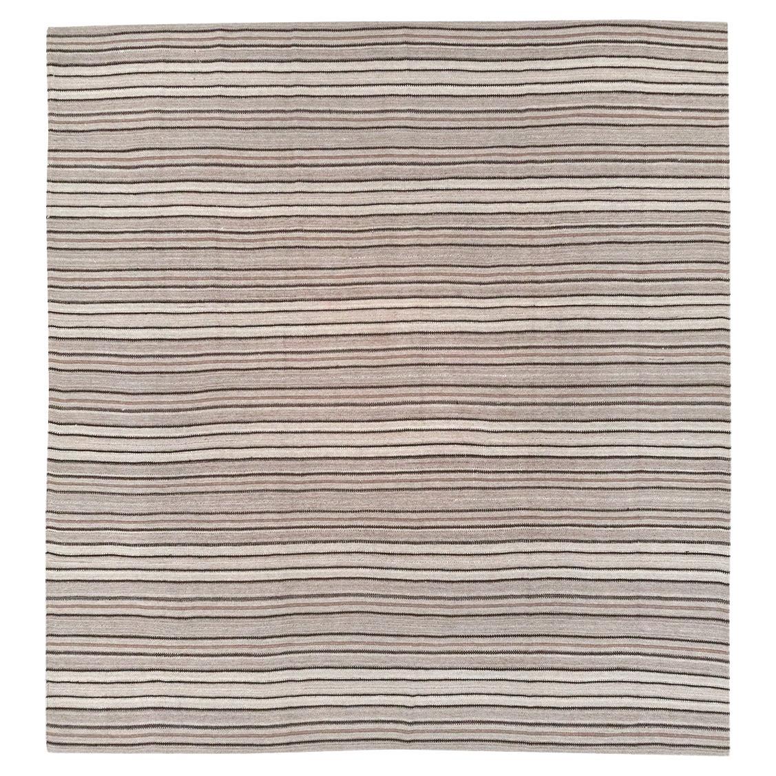 Mid-20th Century Vintage Persian Flatweave Kilim Room Size Carpet