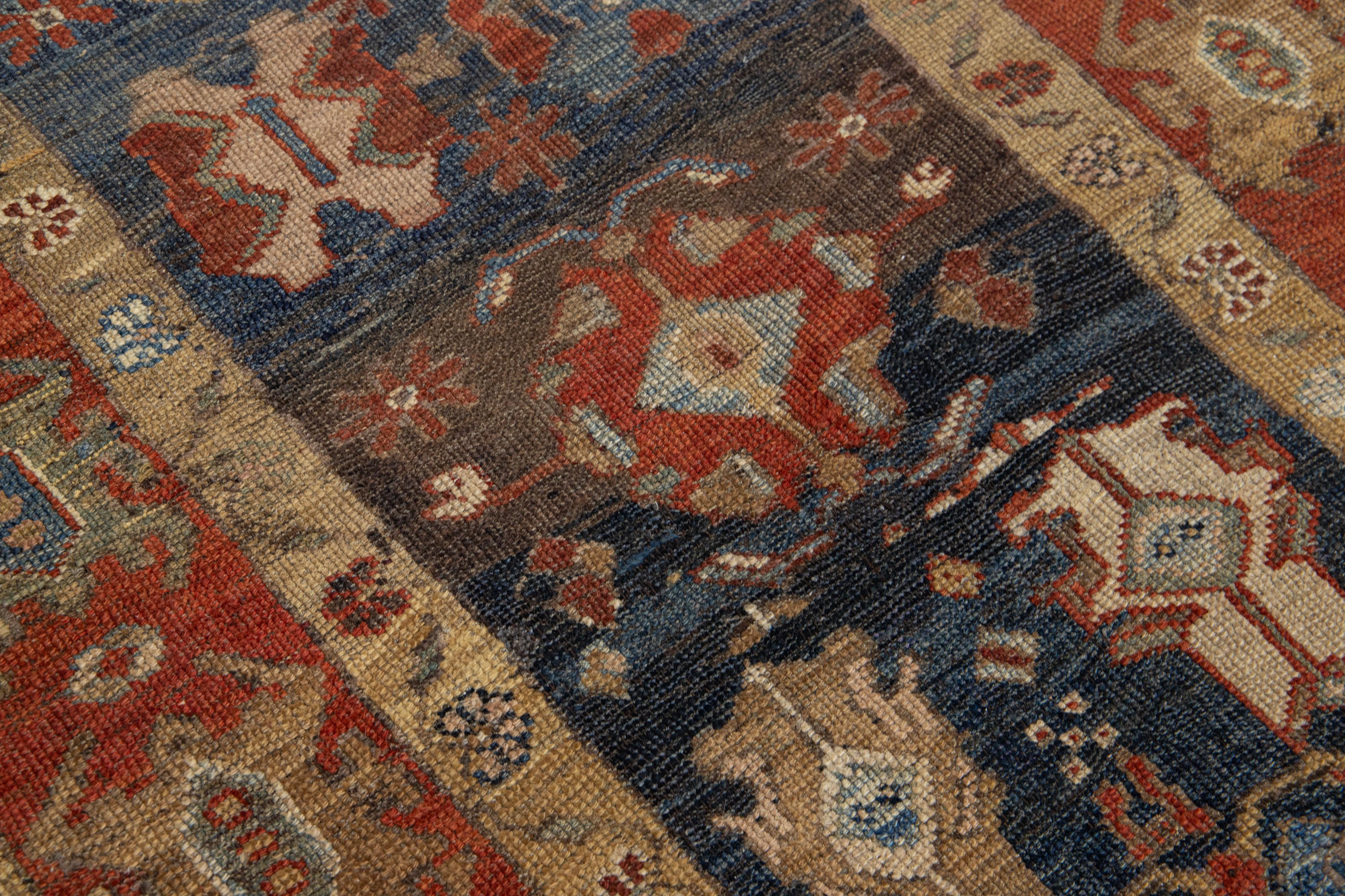 Tapis persan Bakshaish tribal vintage du milieu du 20e siècle en vente 5