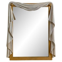 Mid 20th Century Vintage Regency Carved Swag Mirror