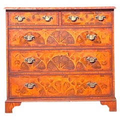 Mid 20th Century Retro Regency Inlay and Marquetry Chest of Drawers