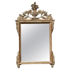 Specchio in legno intagliato della metà del 20° secolo, vintage e regency italiano