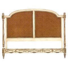 Tête de lit King Cane Vintage Regency du milieu du 20e siècle