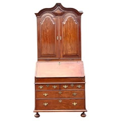 Mid 20th Century Retro Regency Mahogany Secretary Desk