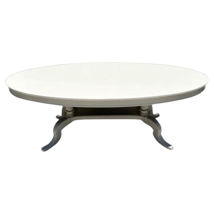 Mid 20th Century Vintage Regency Painted Duncan Phyfe Dining Table