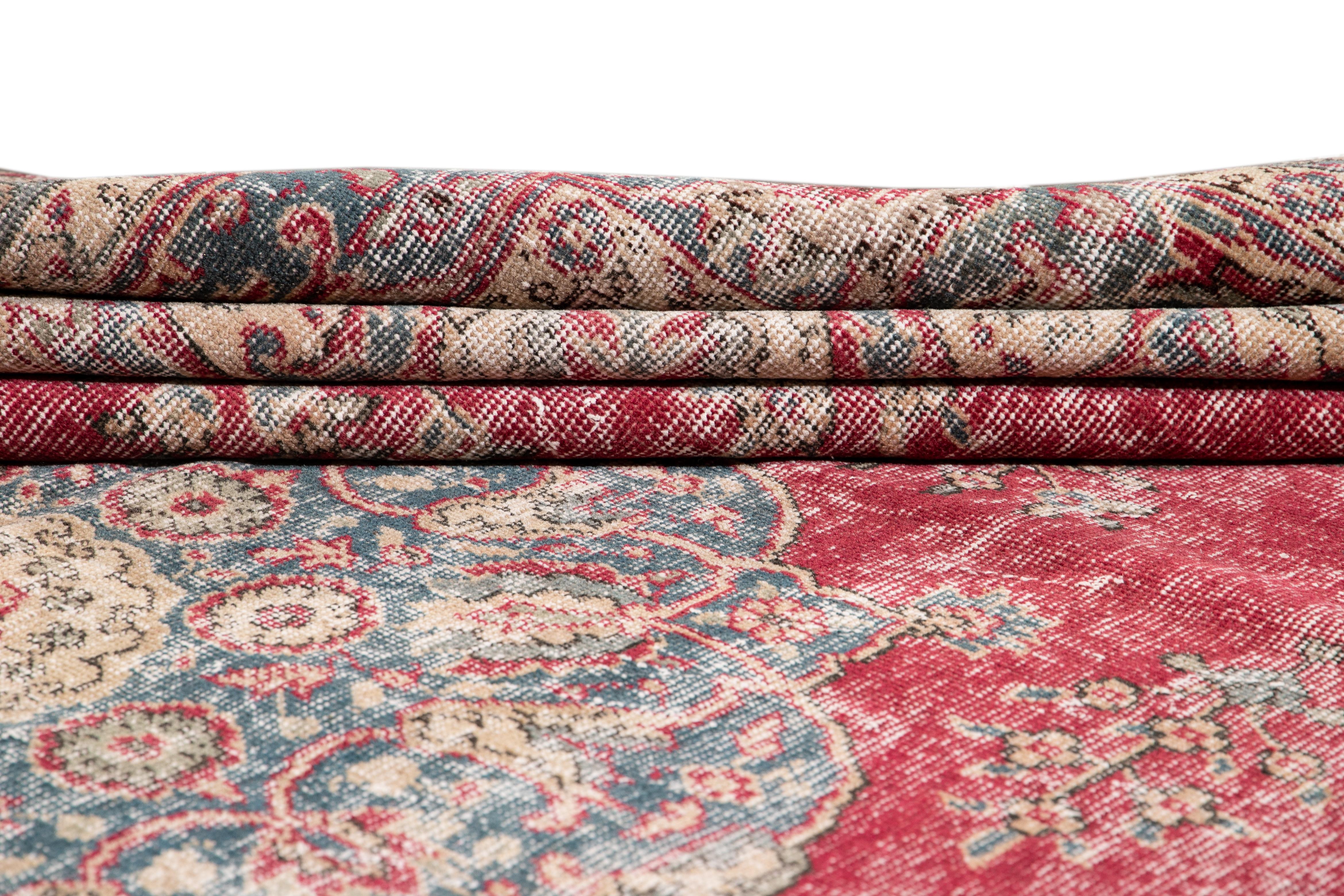 Mitte des 20. Jahrhunderts Vintage Sivas Wollteppich im Angebot 1