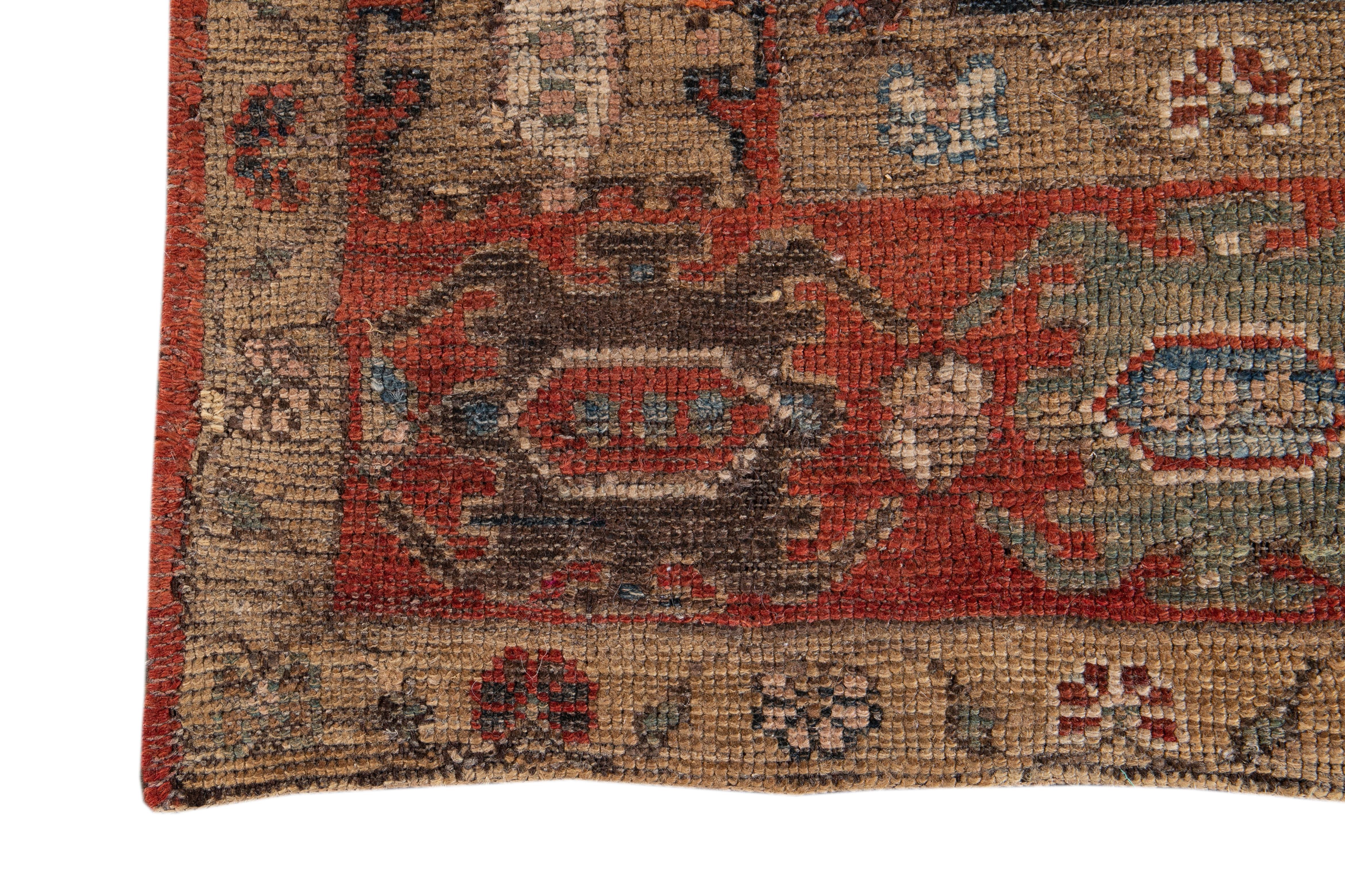 Mid-20th Century Vintage Tribal Bakshaish Rug For Sale 2