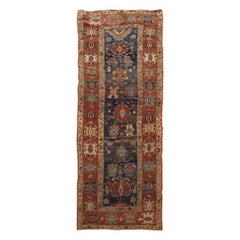 Handmade Vintage Tribal Bakshaish Rug In Blue