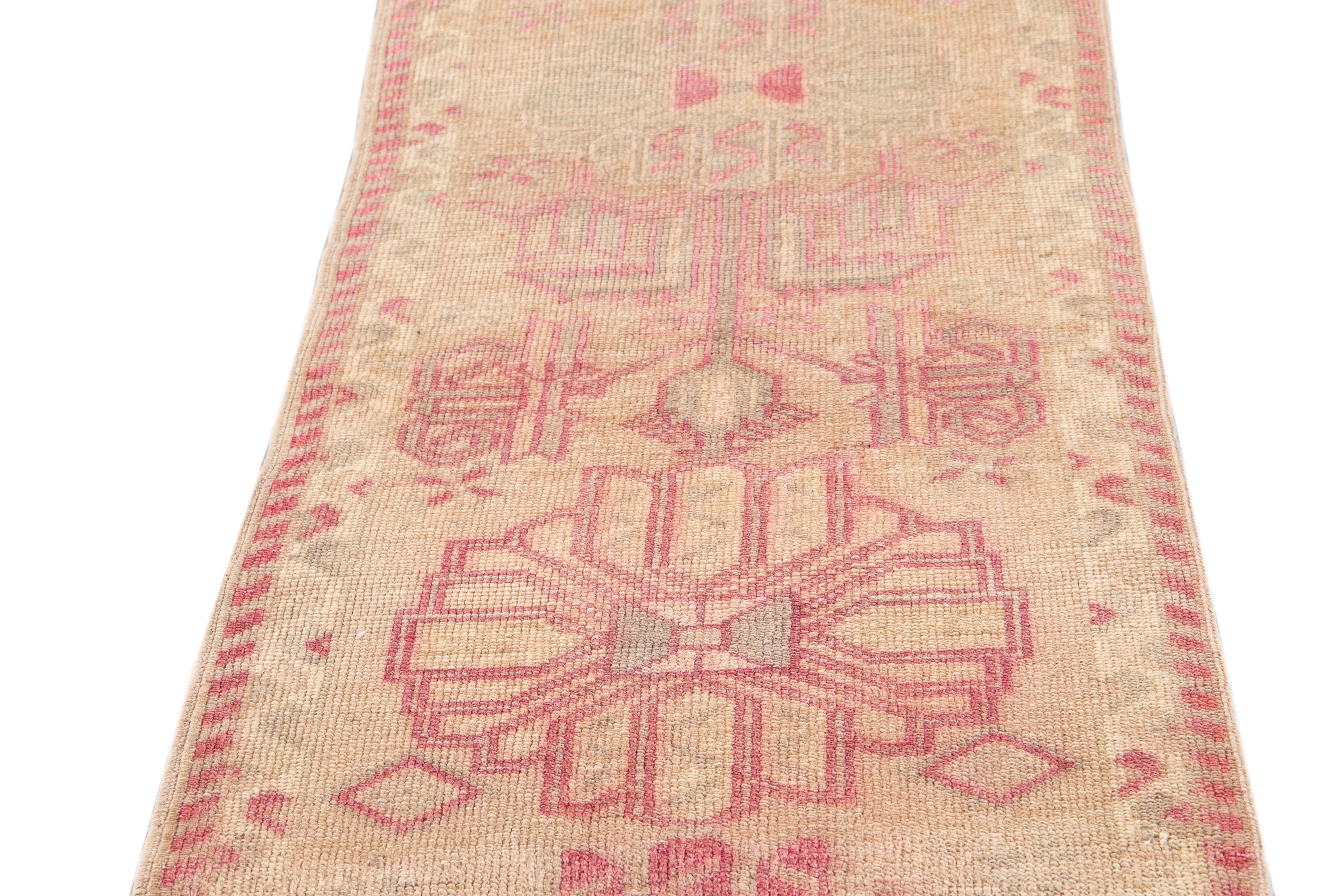 Mid-20th Century Vintage Turkish Wool Runner Rug 6