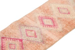 Mitte des 20. Jahrhunderts Vintage Türkische Wolle Läufer Teppich