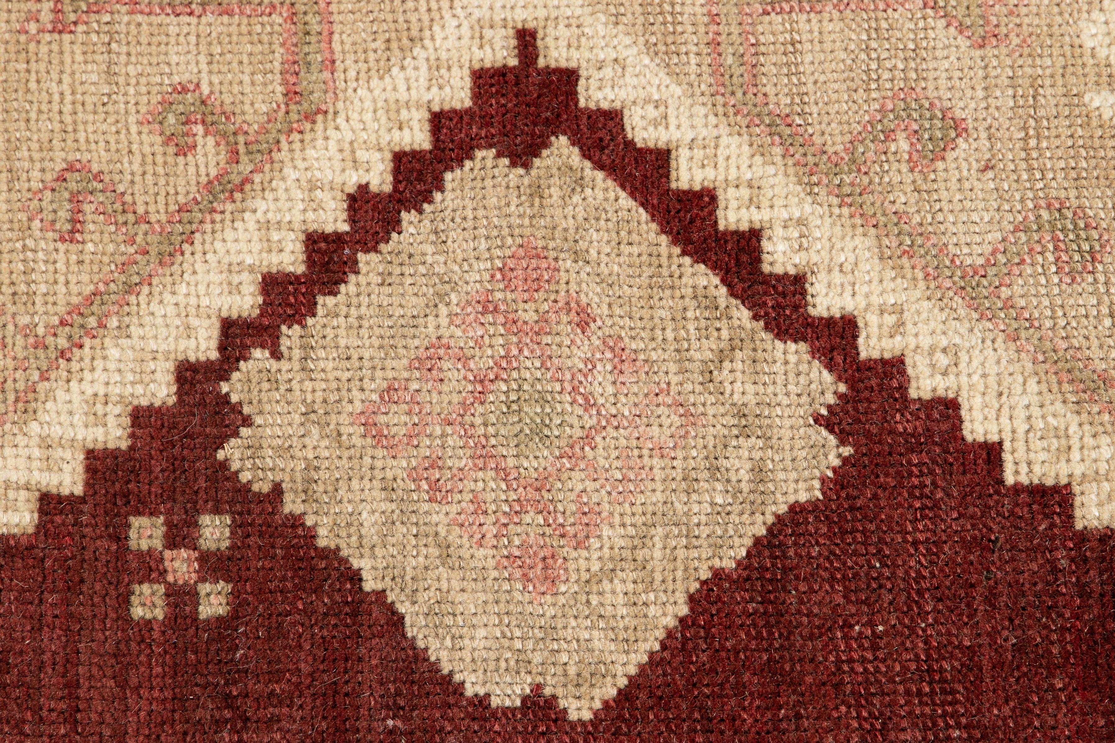 Hand-Knotted Mid-20th Century Vintage Turkish Wool Runner Rug