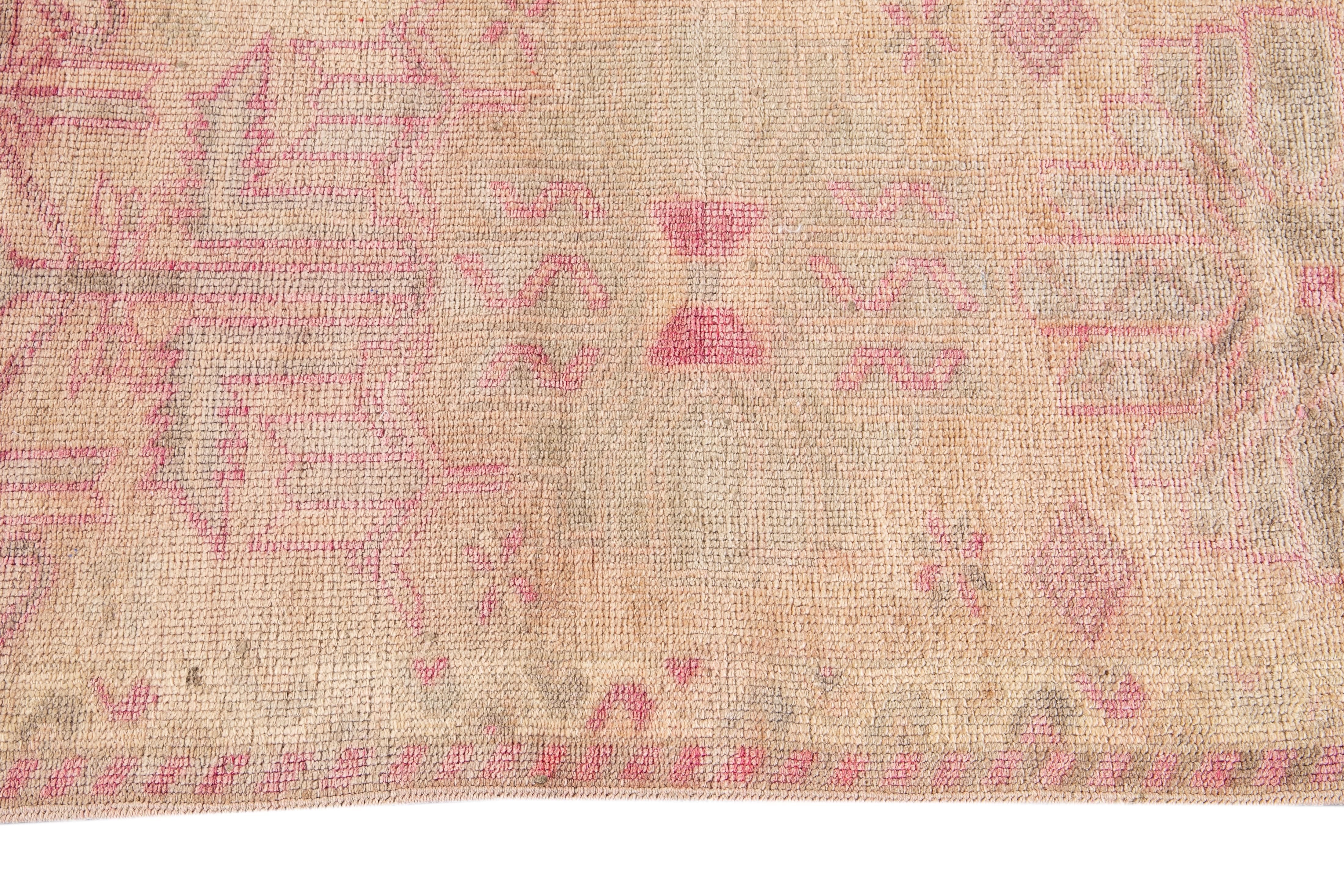 Mid-20th Century Vintage Turkish Wool Runner Rug 1