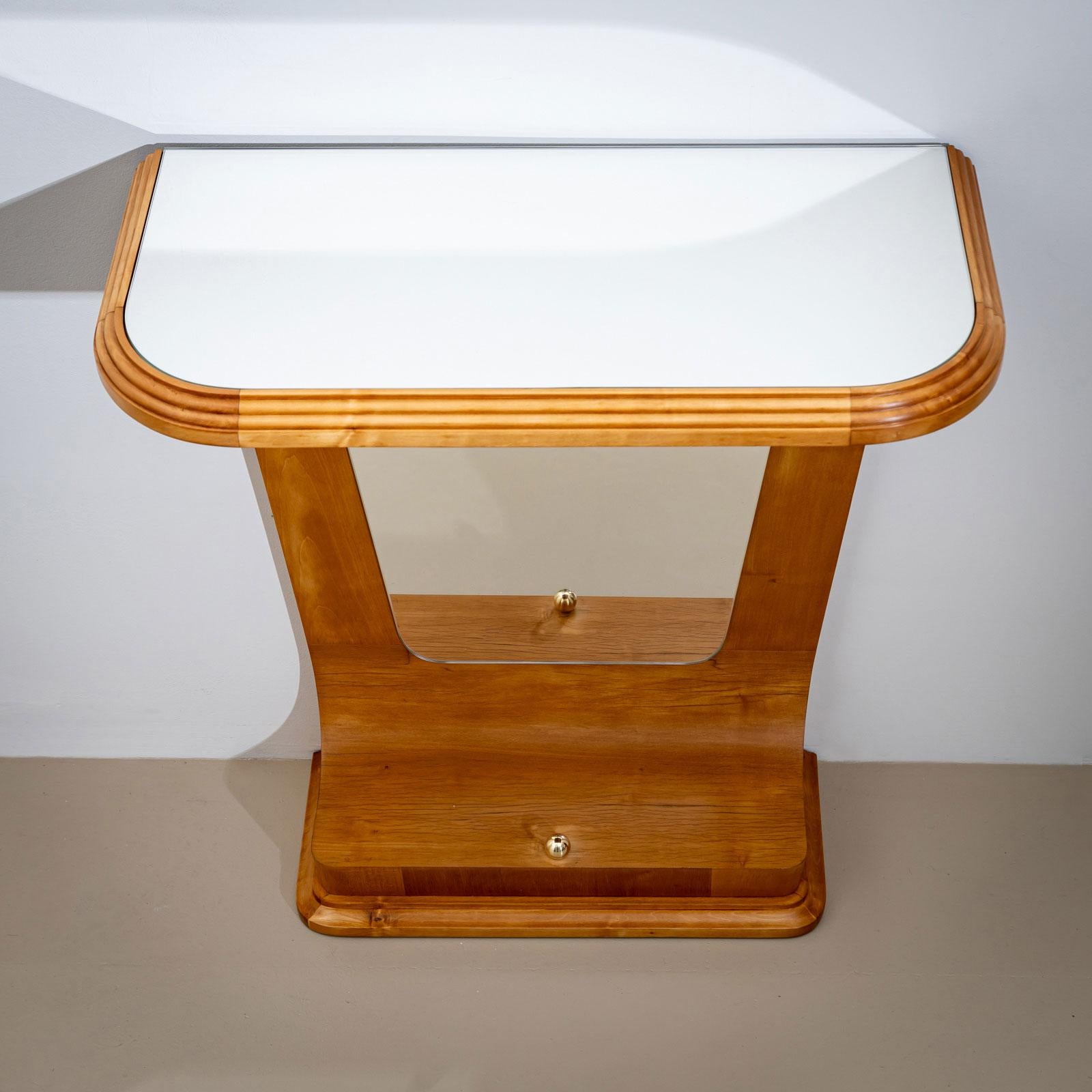 Mirror Mid-20th Century Wall Console, Italy For Sale