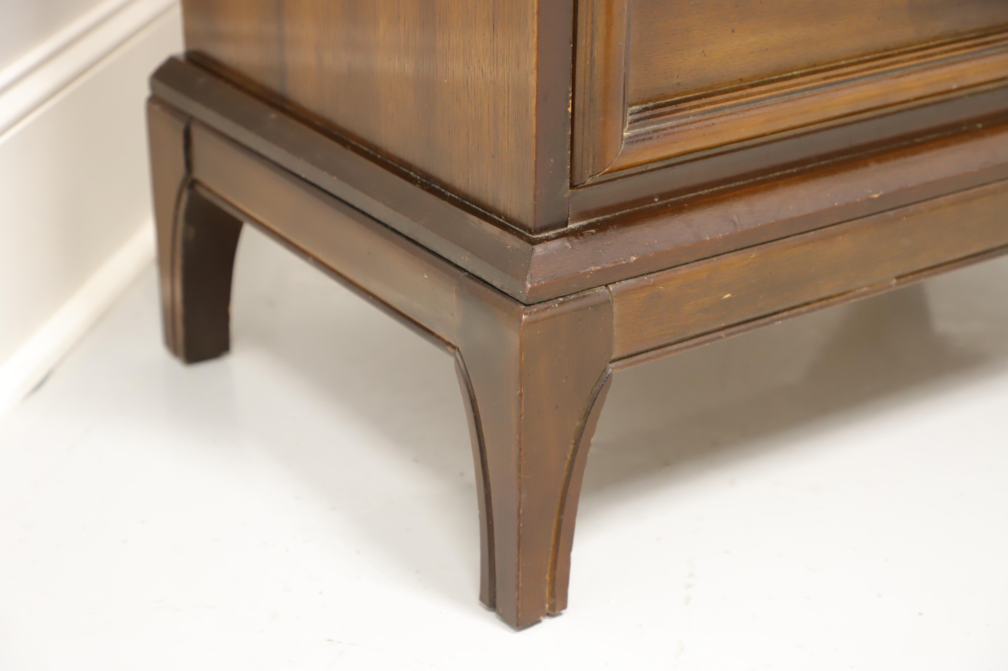 Mid 20th Century Walnut Asian Influenced Nightstand For Sale 1