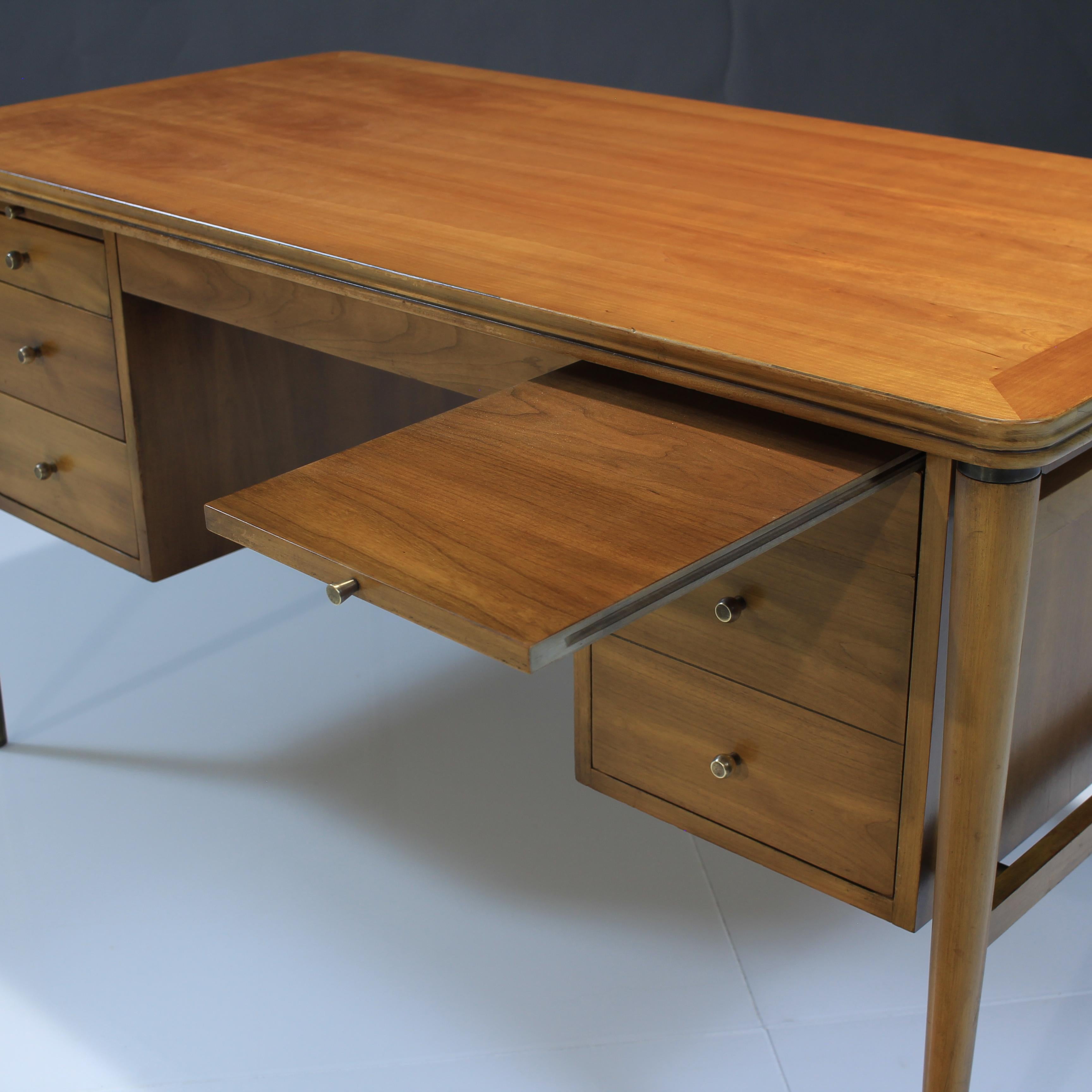 Mid-20th Century Walnut Executive Desk by John Widdicomb For Sale 4