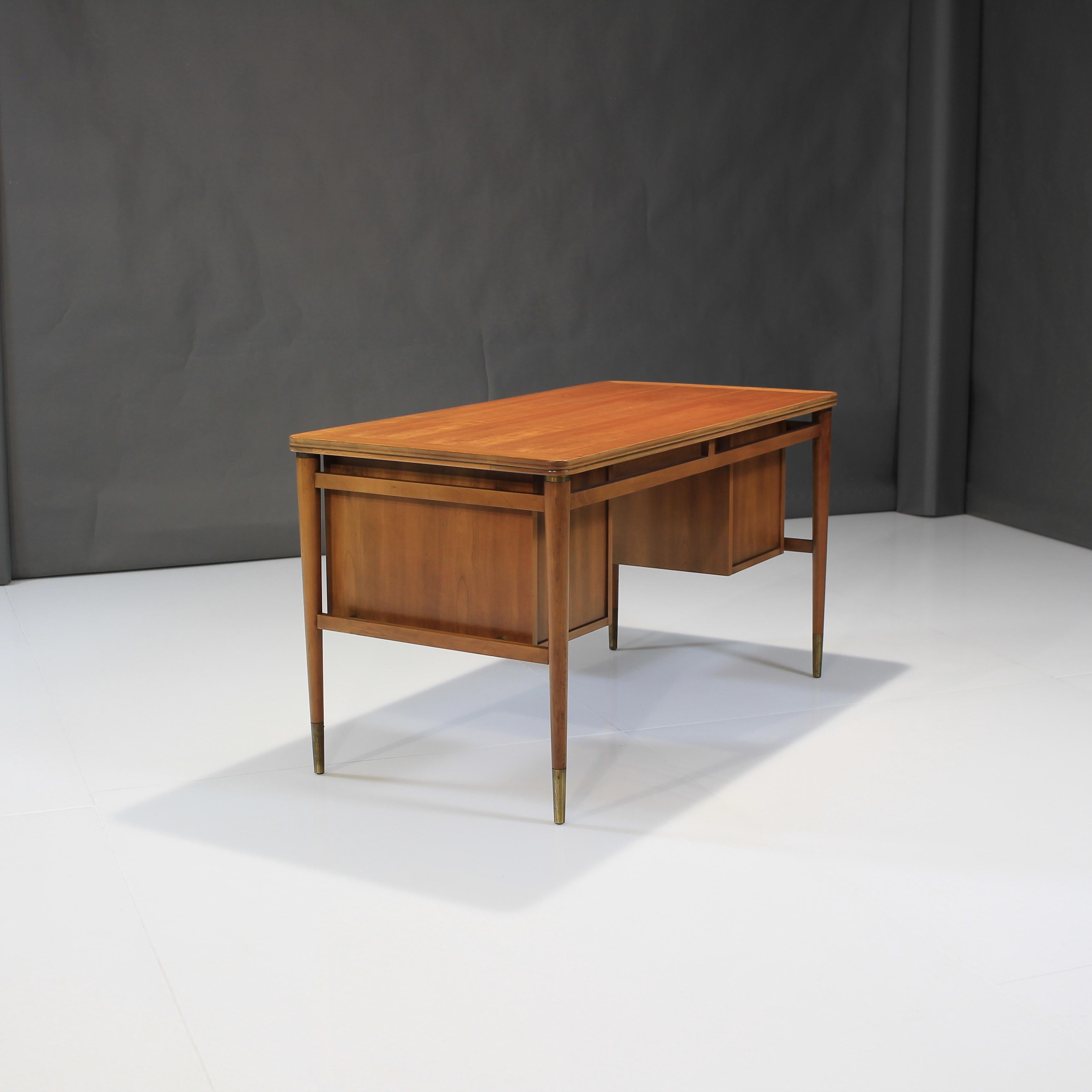 Mid-Century Modern Mid-20th Century Walnut Executive Desk by John Widdicomb For Sale