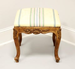 Mid 20th Century Walnut French Country Bench Footstool - A