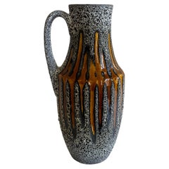 Vintage Mid-20th Century West Germany Studio Pottery Pitcher Vase