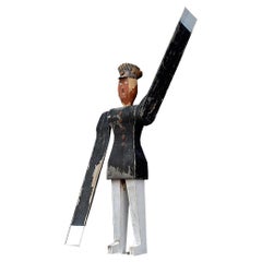 Mid-20th Century Whirligig Policeman Figure