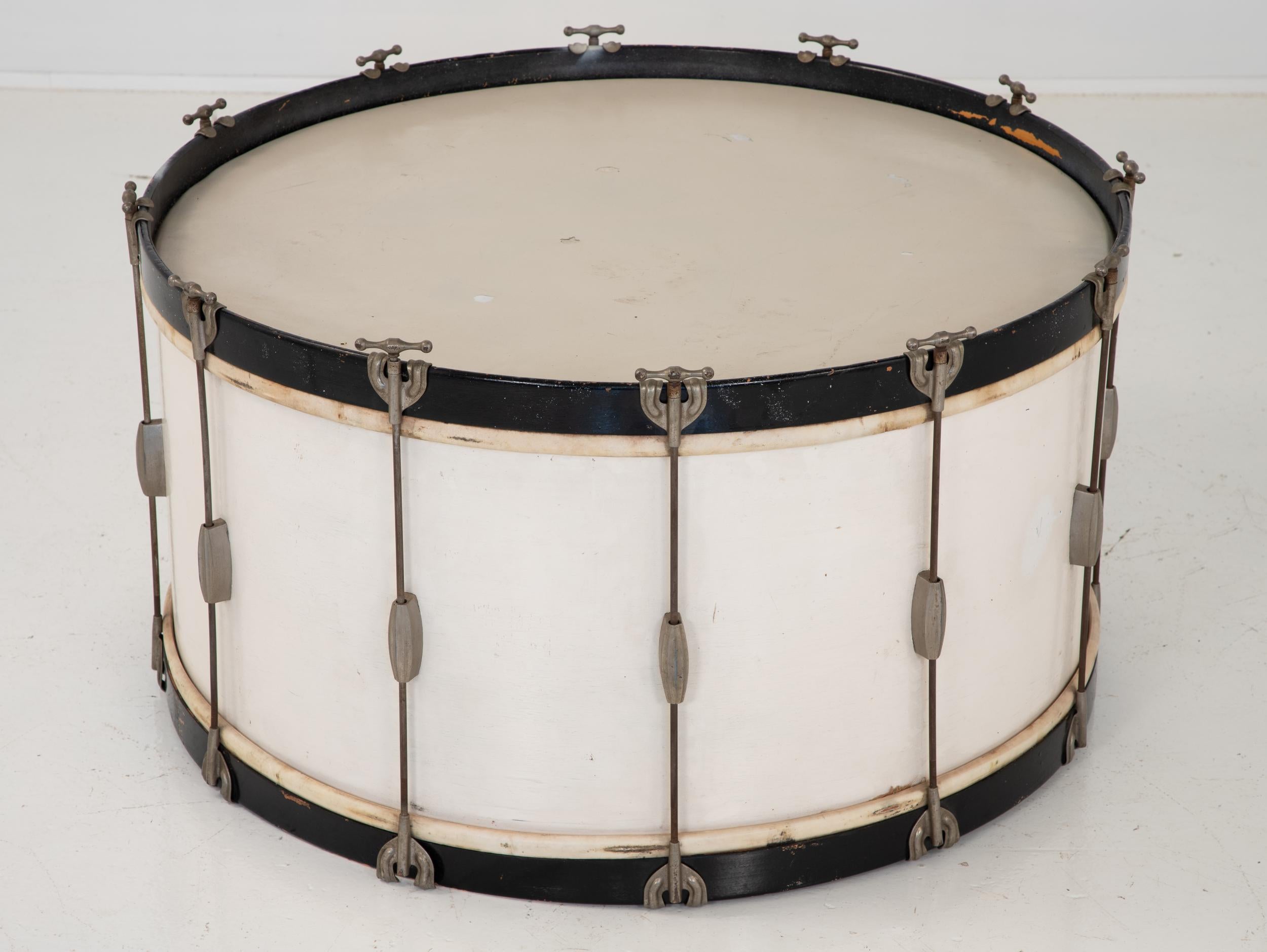 European Mid 20th Century White Drum For Sale