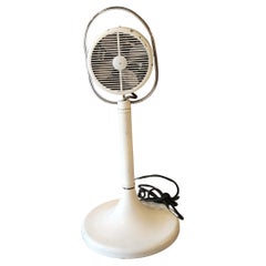 Ventilateur sur pied blanc au design Whiting du milieu du siècle dernier Burbank, Ca