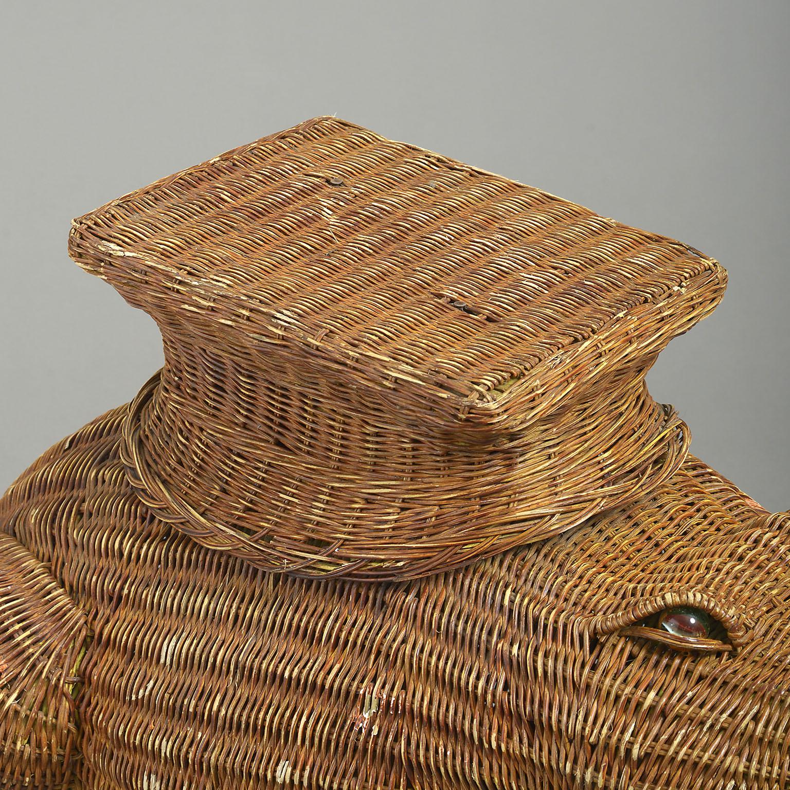 Mid-Century Modern Mid 20th Century Wicker Frog Table