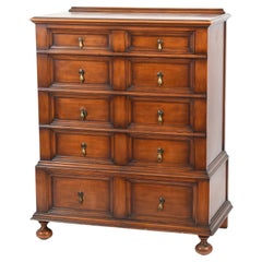 Mid 20th Century William and Mary Style Chest of Drawers