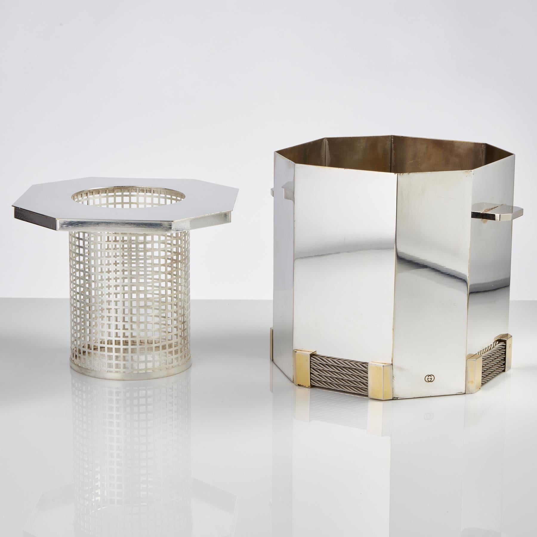Italian Mid-20th Century Wine Cooler by Gucci, circa 1970