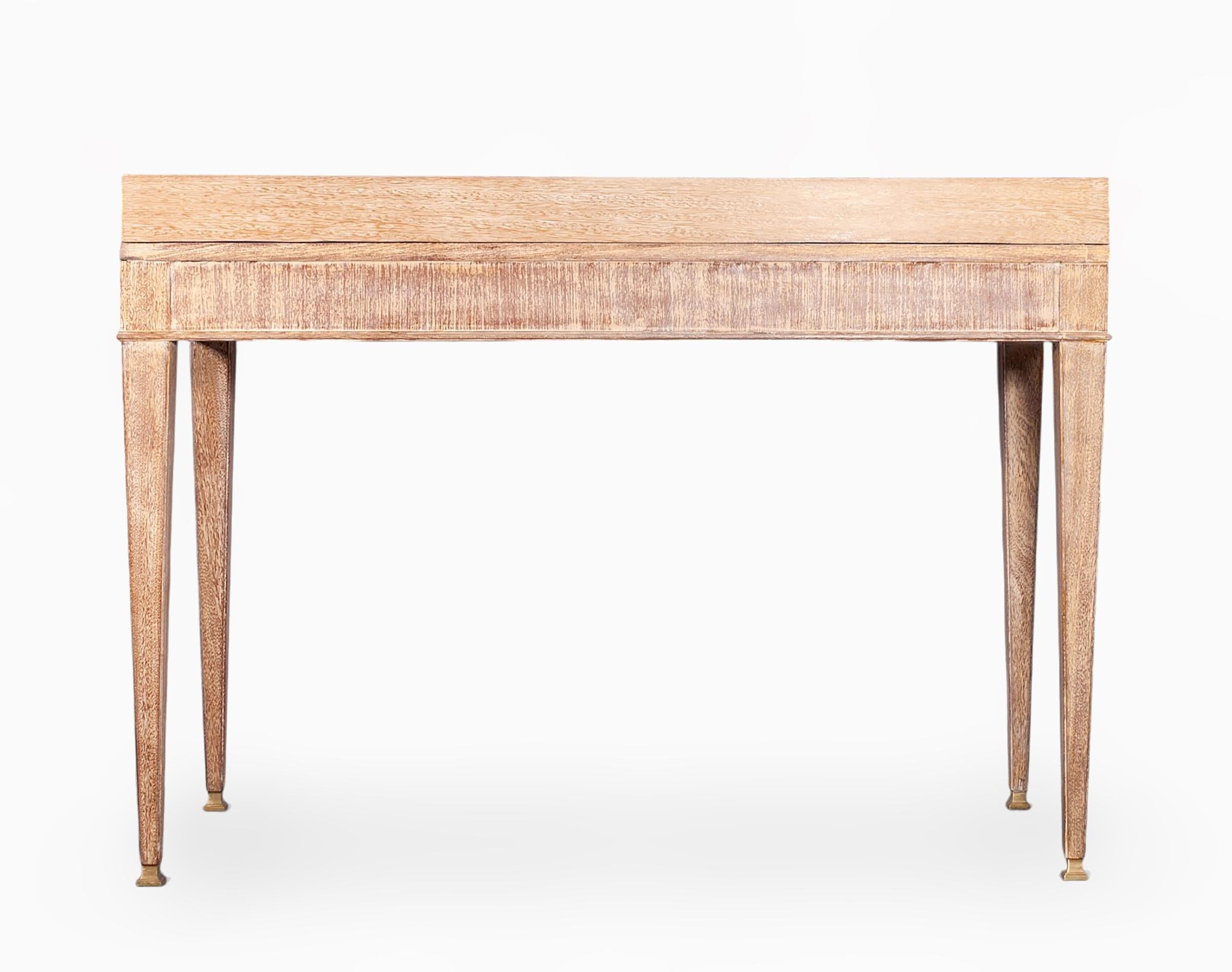 Bureau Gradin/table de bureau à écrire de Jean-Michel Frank, milieu du 20e siècle Bon état - En vente à North Miami, FL
