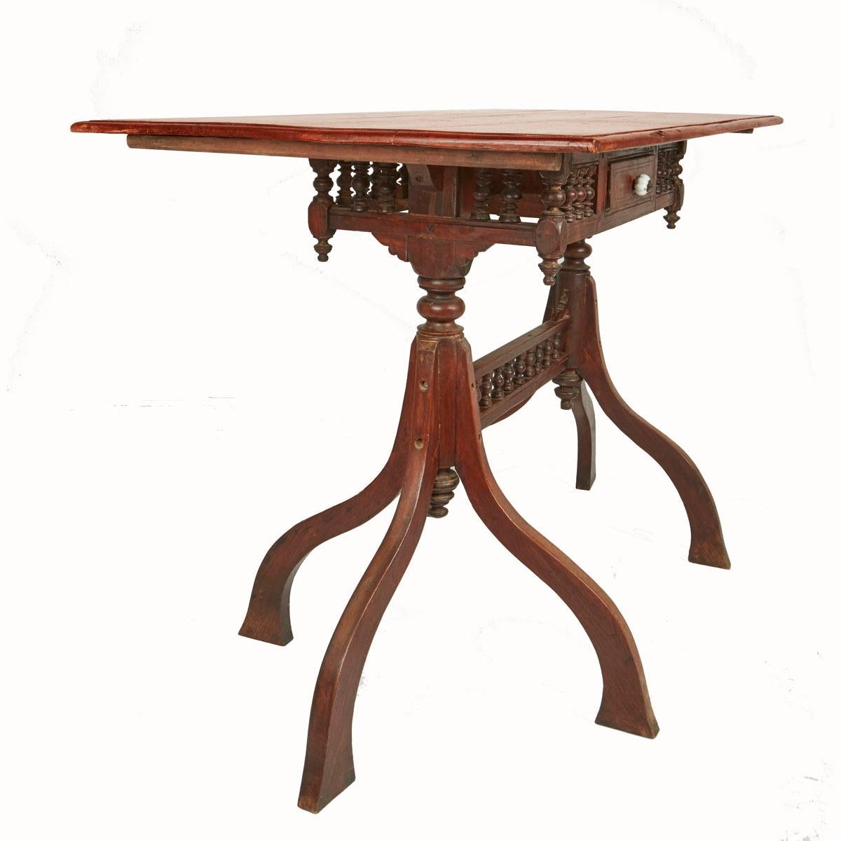 Burmese Mid 20th Century Wood Desk from Inle Lake, Myanmar