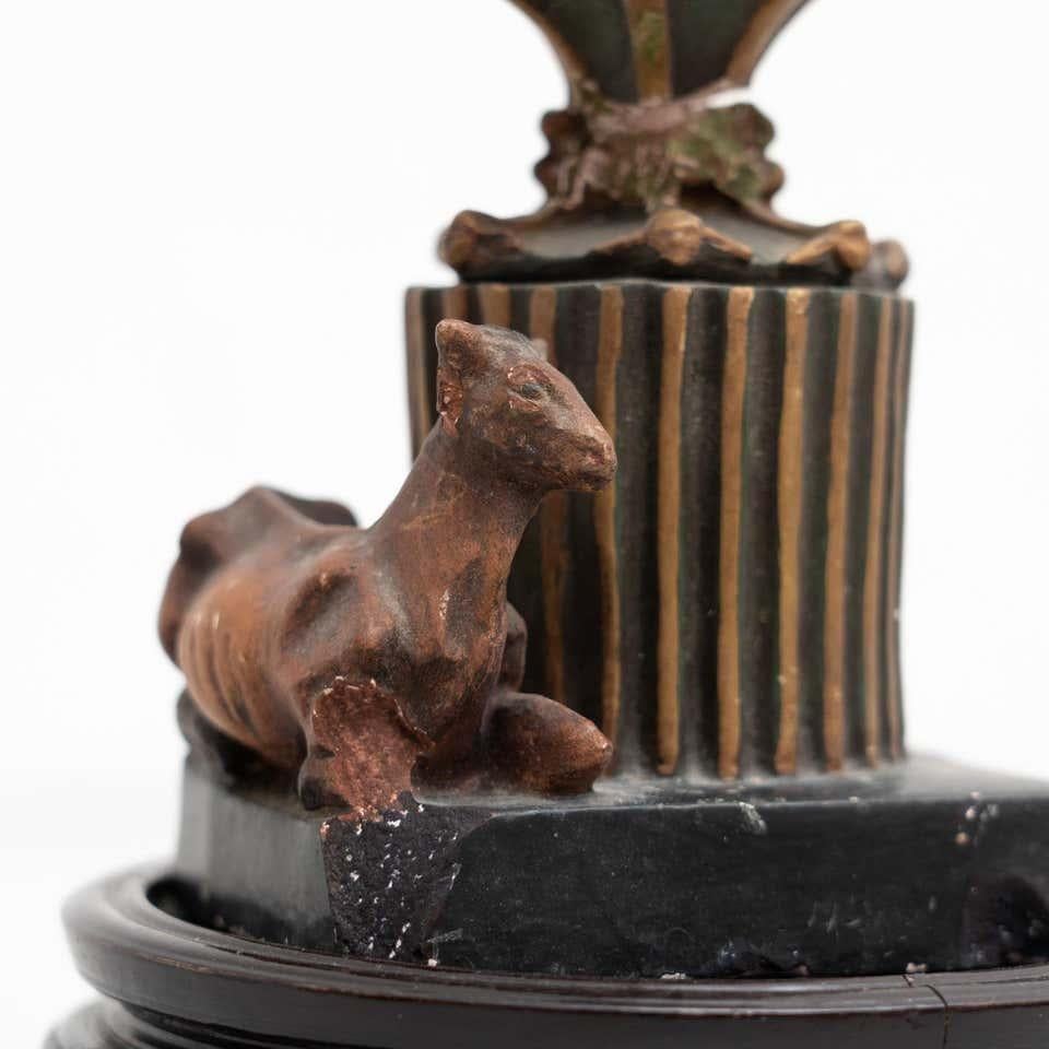 Mitte des 20. Jahrhunderts Wood Virgin Statue im Angebot 7