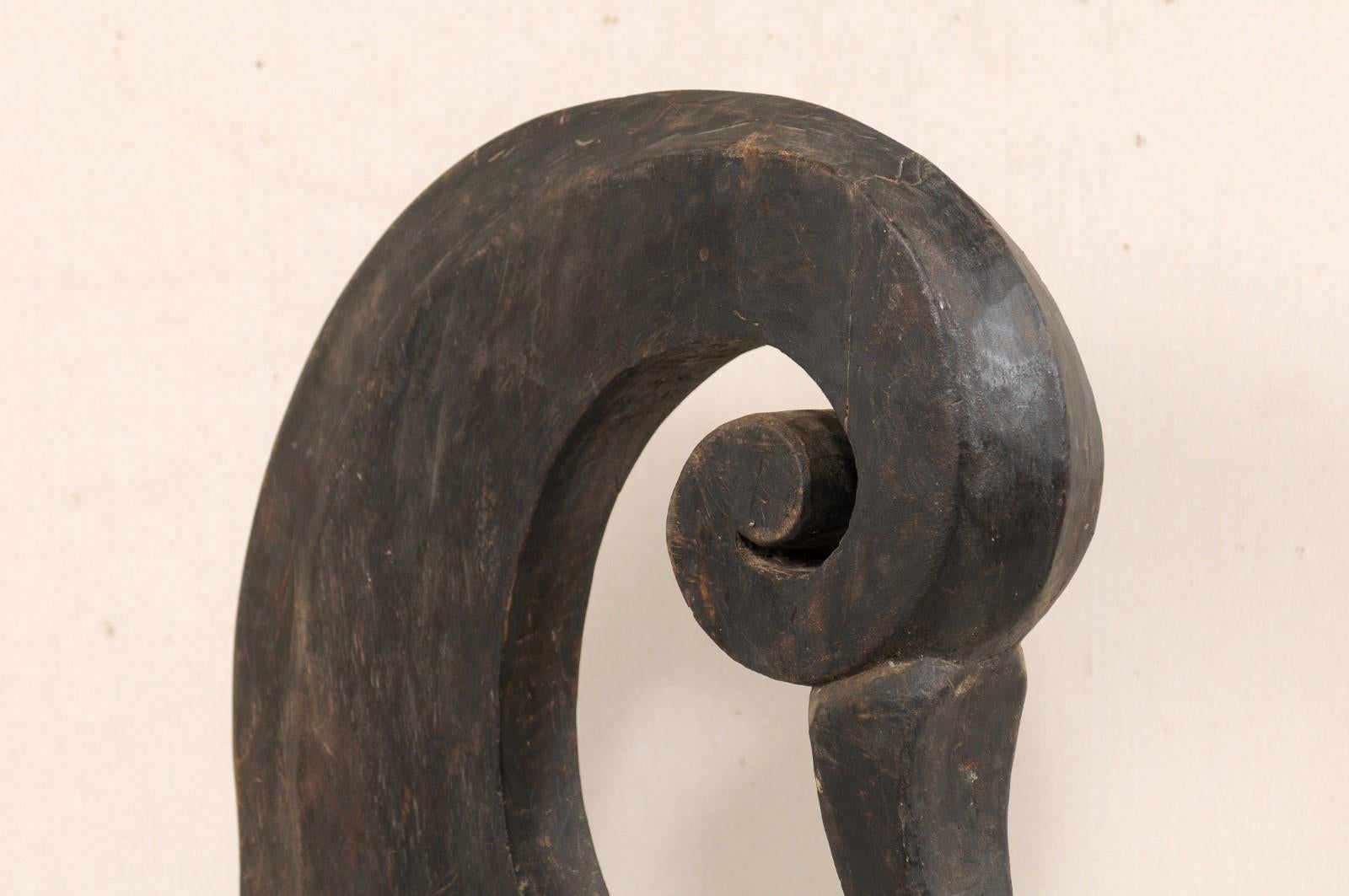 Indian Mid-20th Century Wooden Boat Prow from India