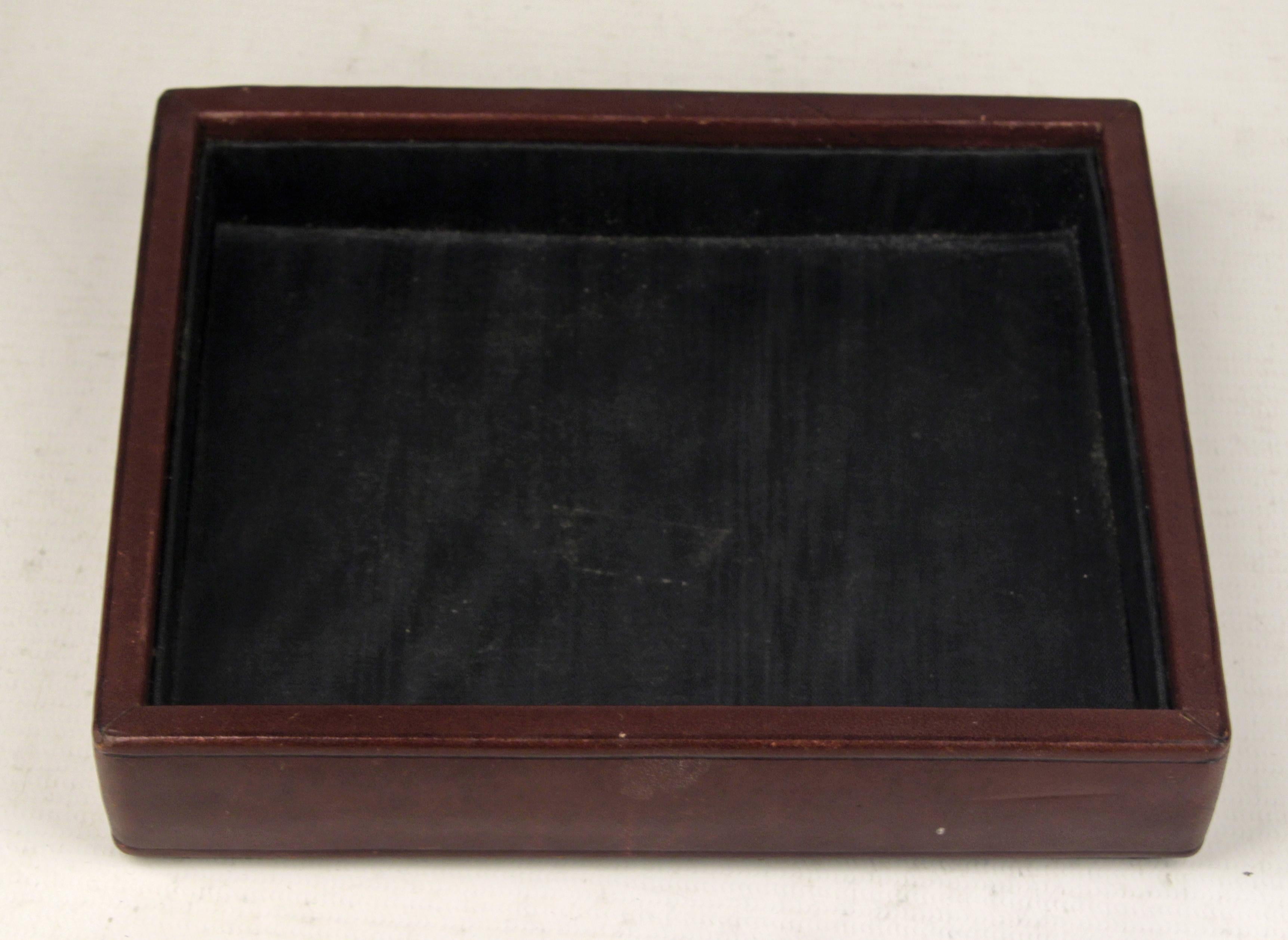 Cast Mid-20th Century Wooden Box with Silver Buckle Lid by French Brand Hermès Paris