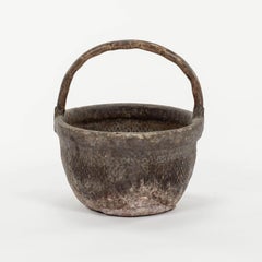 Mid-20th Century Woven Chinese Rice Basket