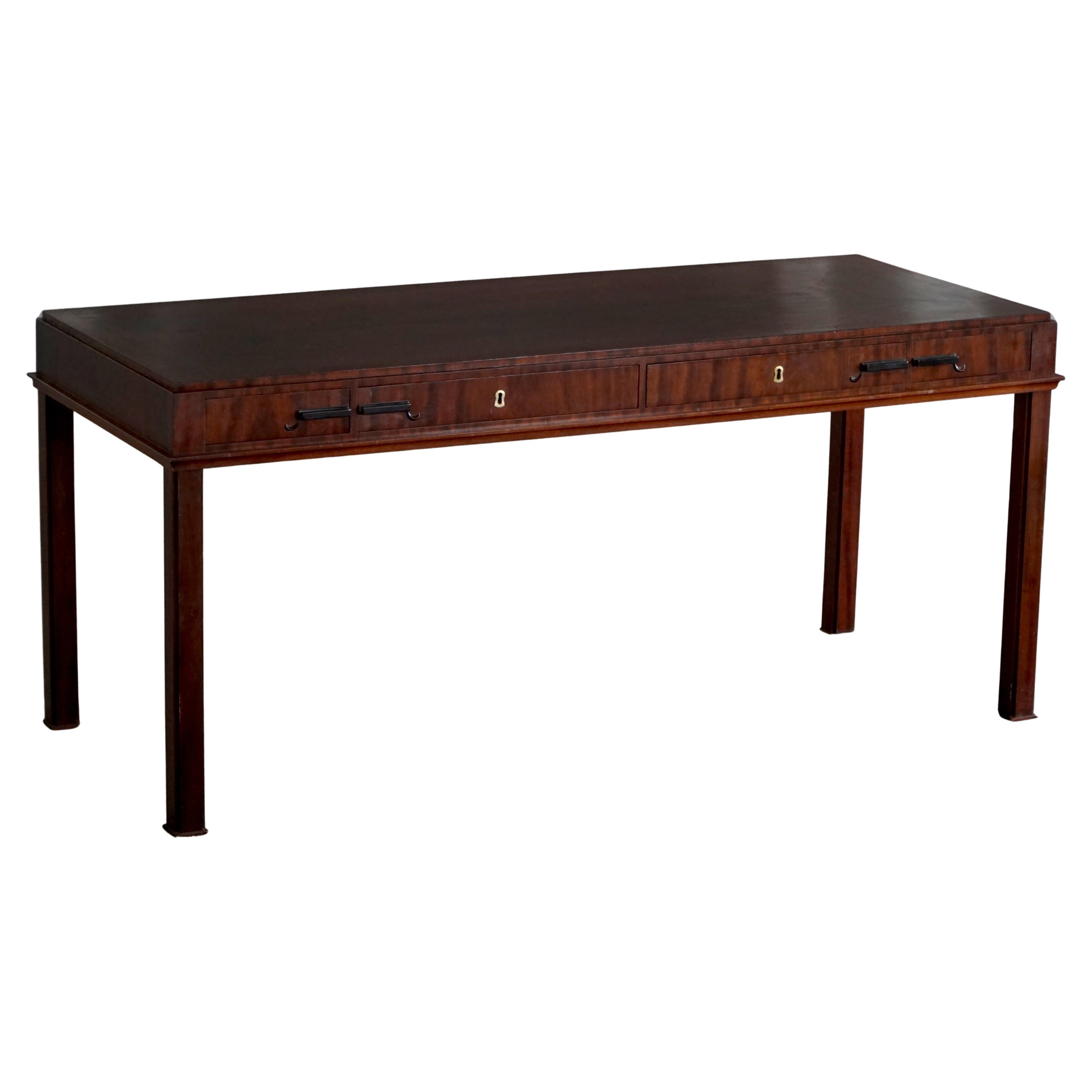 Mid-20th Century, Writing Desk in Mahogany, By a Danish Cabinetmaker, 1950s