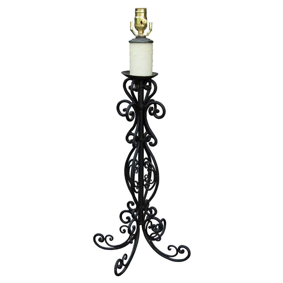 Wrought Iron Table Lamps   130 For Sale at 1stdibs
