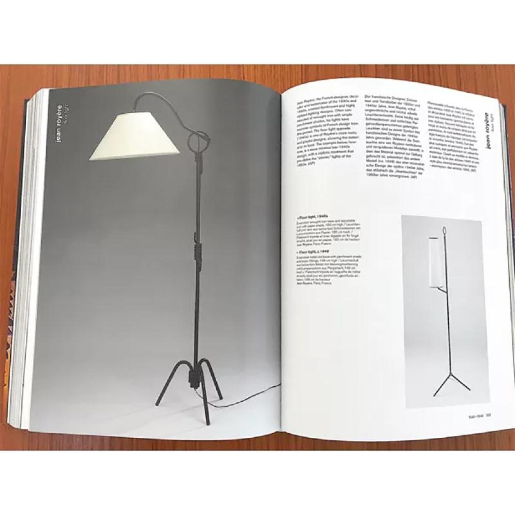 Lampadaire en fer forgé du milieu du 20e siècle dans le style de Jean Royere en vente 2