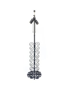 Mid-20th Century Wrought Iron Table Lamp in the Style of Paul Kiss