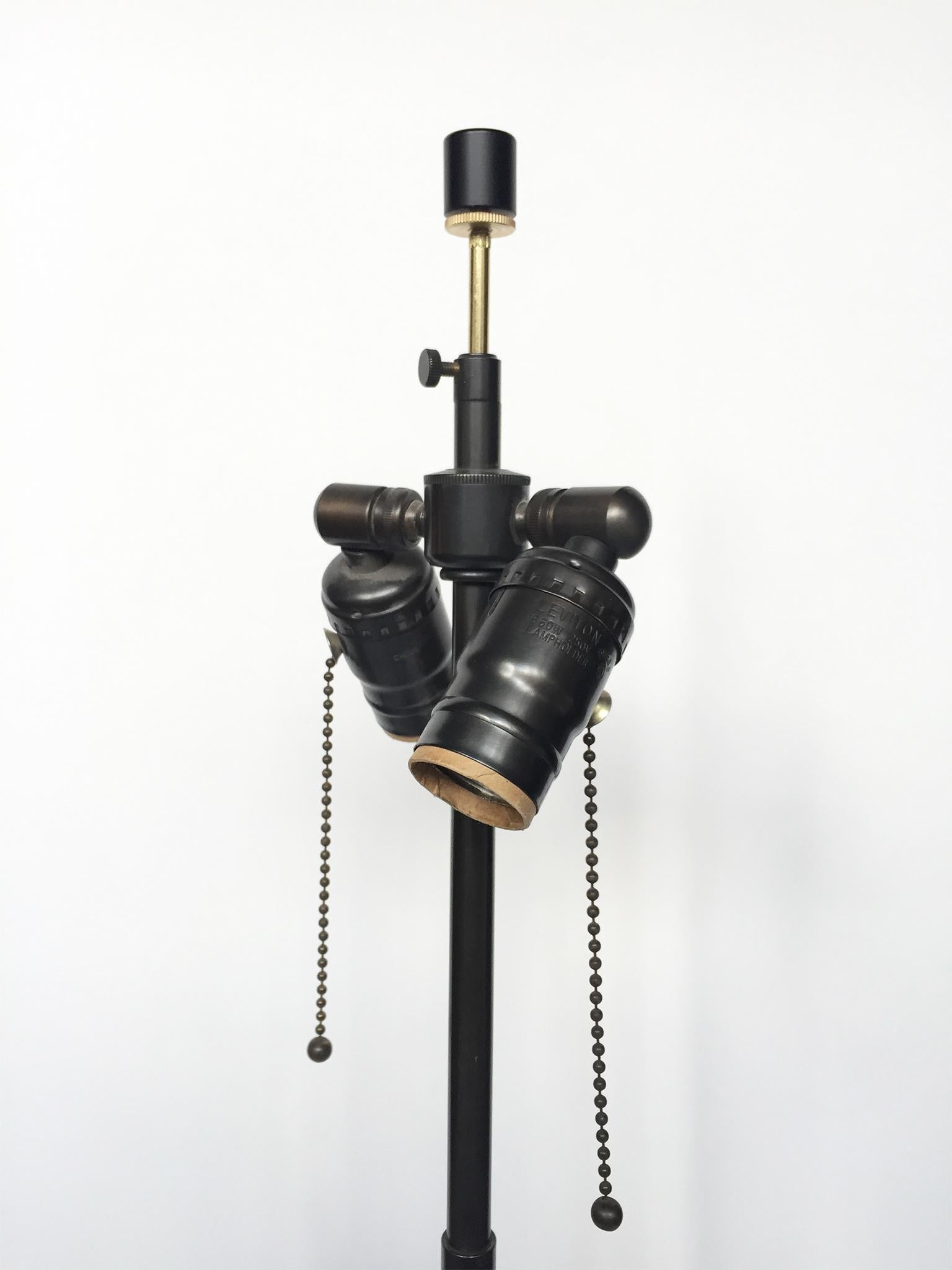 Mid-20th Century Wrought Iron Table Lamp in the Style of Paul Kiss 1