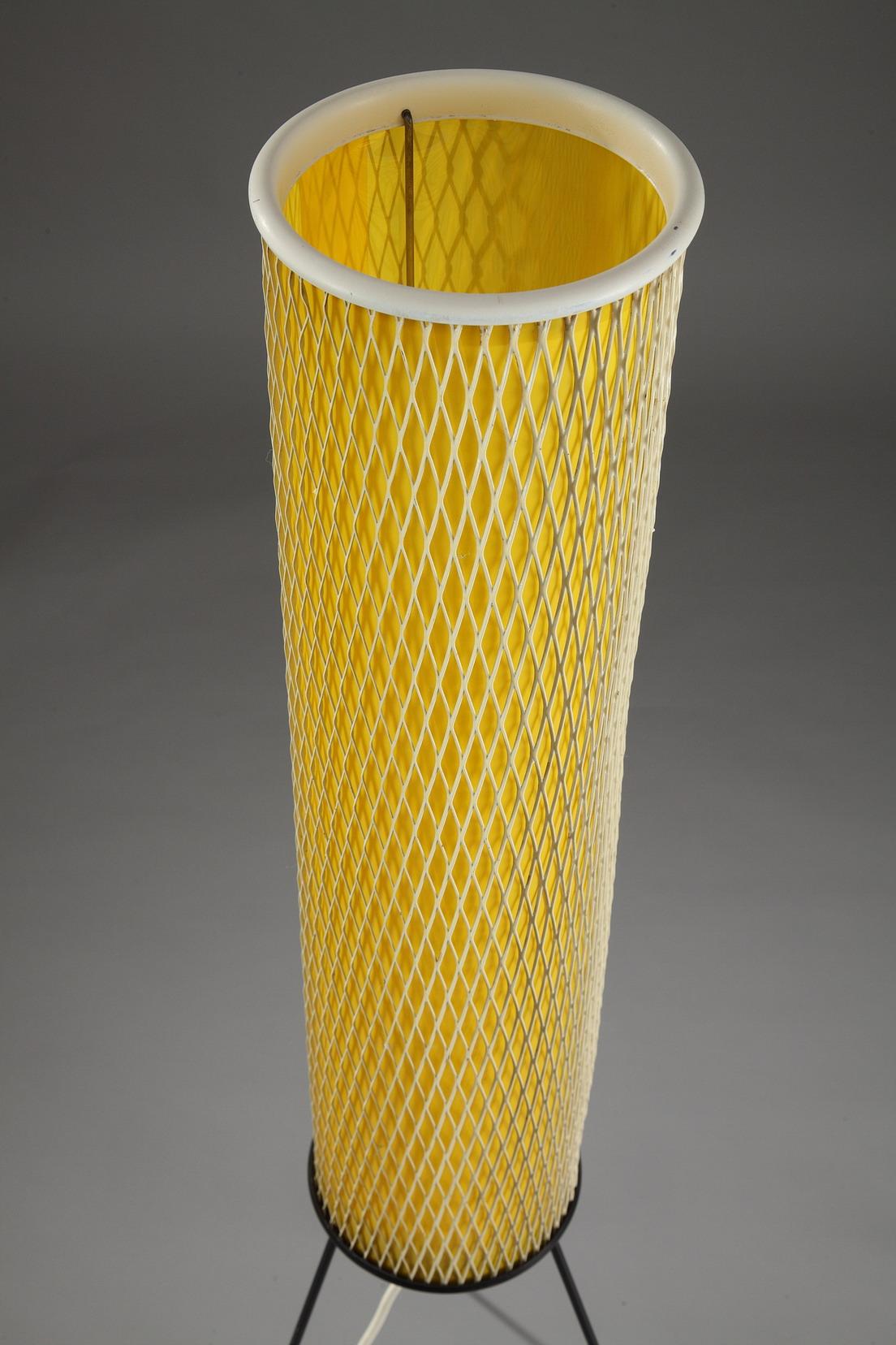 Mid-Century Modern Mid-20th Century Yellow Plastic Floor Lamp