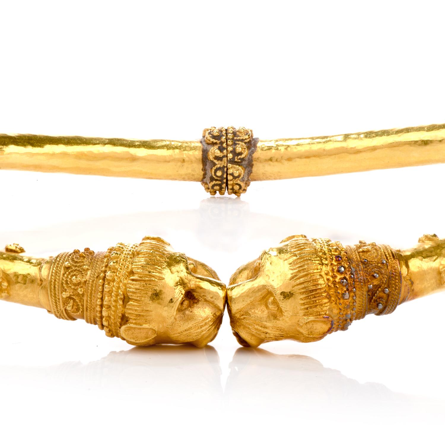 gold torque necklace