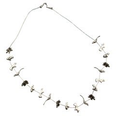 Mid-20th century Zuni or Navajo Sterling Silver Fetish Necklace