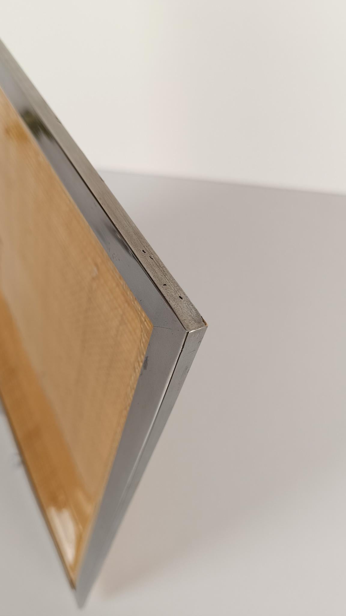 Bandeja de Lucite, Caña Tejida y Cromo de mediados del siglo XX, estilo Dior Home en venta 7