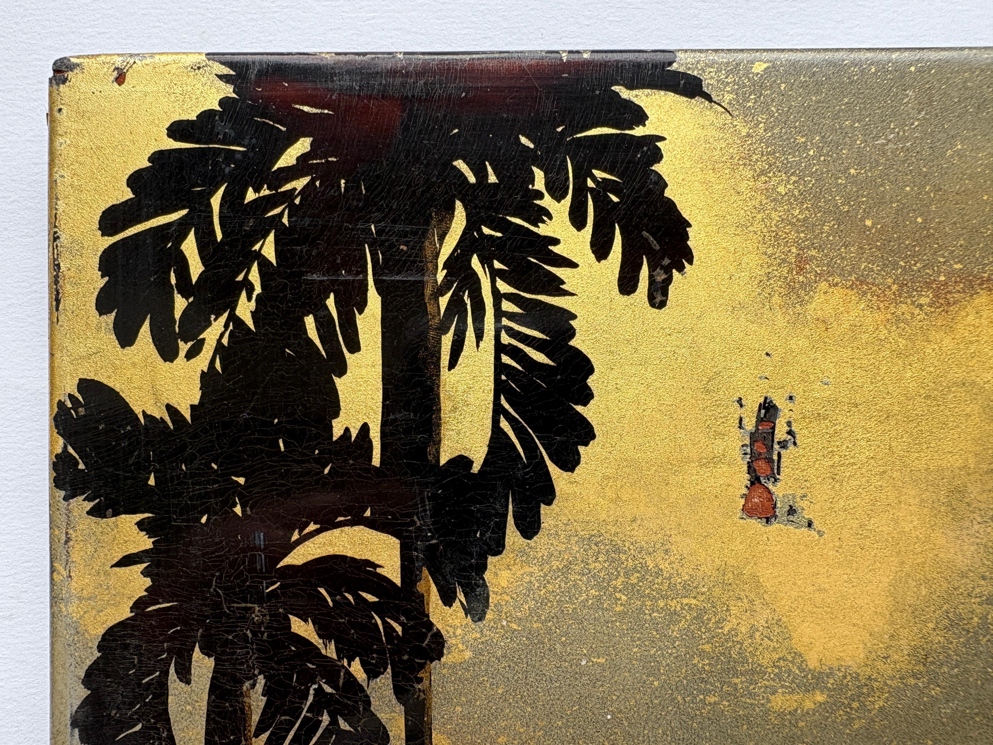 Vietnamesische Lacktafel aus der Mitte des 20. Jahrhunderts von Nguyen Thanh-Ley im Angebot 5