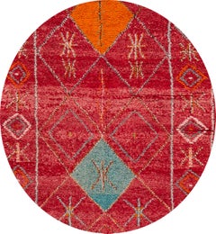 Tappeto a dispersione in lana marocchina della metà del XX secolo