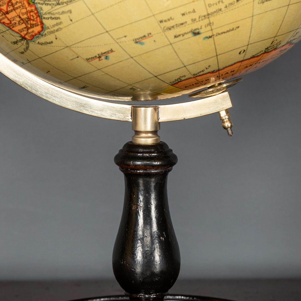 Globe terrestre britannique 10 pouces du milieu du 20e siècle, Geographia 7