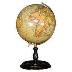 Globe terrestre britannique 10 pouces du milieu du 20e siècle, Geographia